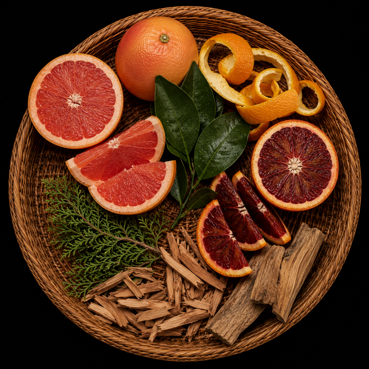 Fester Lufterfrischer - Pink Grapefruit, Blutorange & Zedernholz