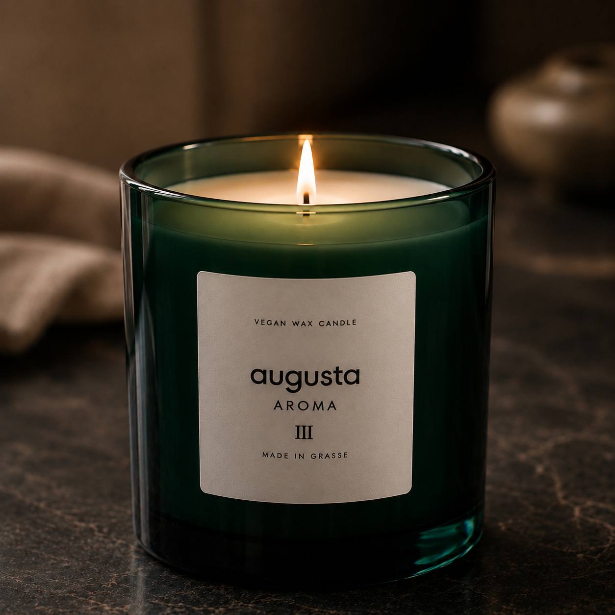 Augusta Aroma III Duftkerze - Lavendel, Rosmarin & Patchouli