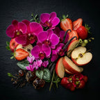 Red Fruits - Handgefertigte Duftkerze mit Orchidee und Cyclamen