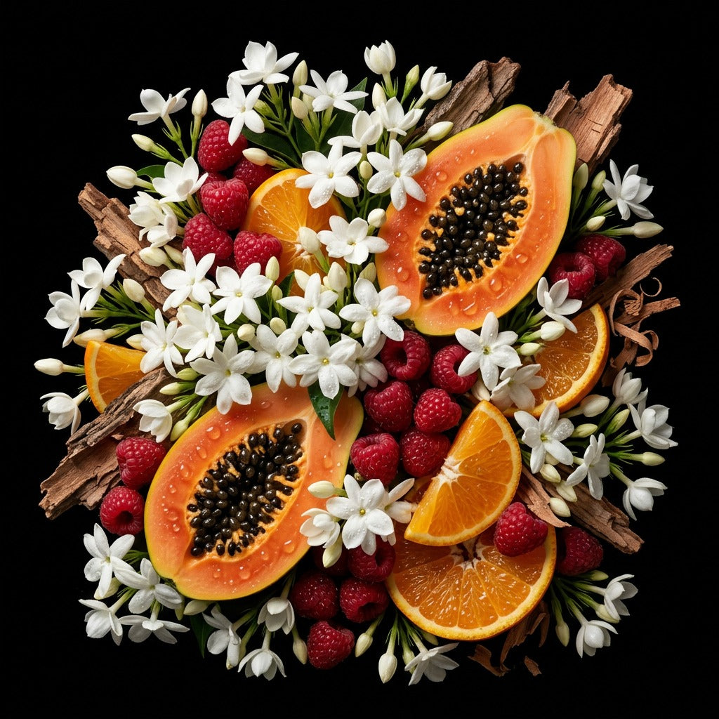 Handgefertigte Duftkerze mit Jasmin und Passionsfrucht