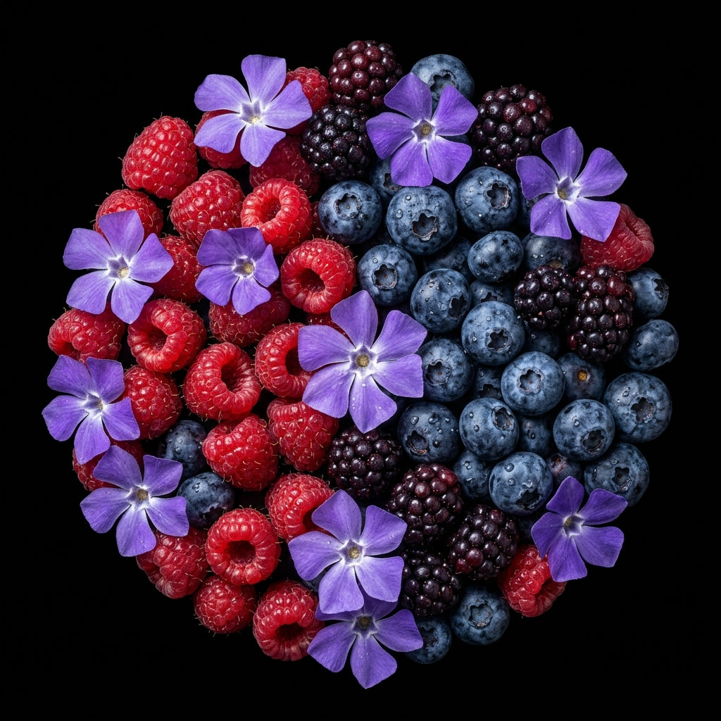 Red Fruits - Handgefertigte Duftkerze mit rote Beeren