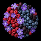 Red Fruits - Handgefertigte Duftkerze mit rote Beeren