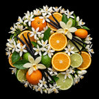 Handgefertigte Duftkerze mit Orangenblüte