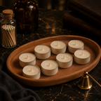 Handgefertigtes Teelicht-Set aus Sojawachs